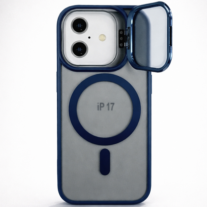 Metal CamStand iPhone 17 Case Blue