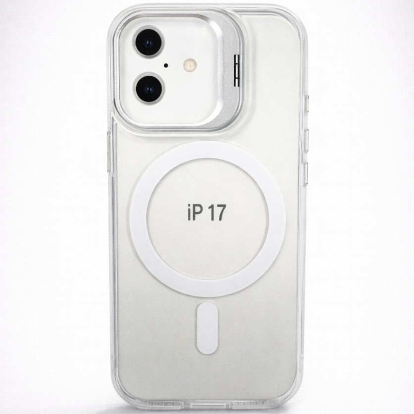 Metal CamStand iPhone 17 Case White