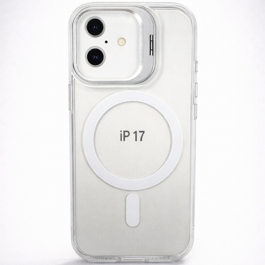 Metal CamStand iPhone 17 Case White