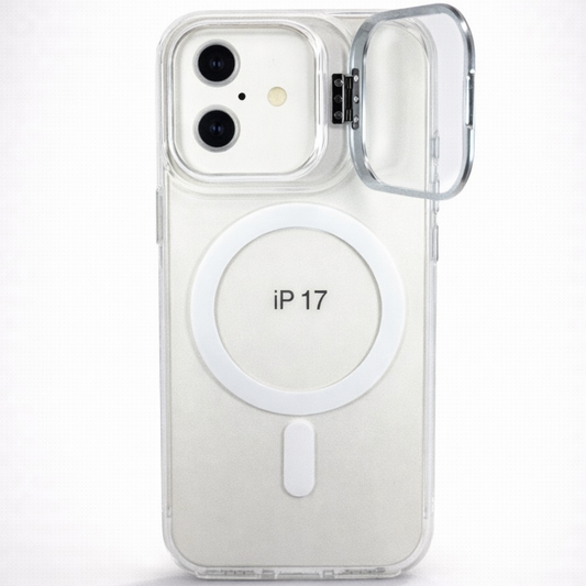 Metal CamStand iPhone 17 Case White