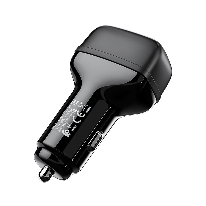 HOCO Z36 Leader 2.4A dual port car charger Black