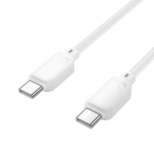 HOCO X113 Beneficio 60W charging data cable C to C white