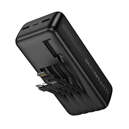 J163B Wonderful power bank with 4 cables (30000mAh)