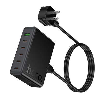 Hoco C152 6-IN-1 70W Charger With Cable Black