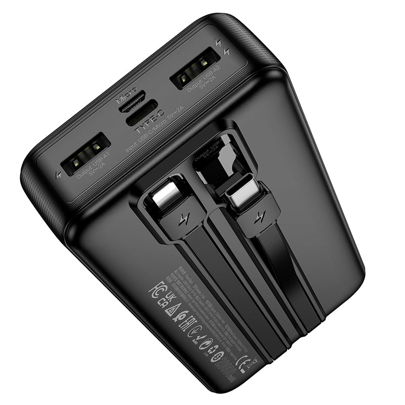 J118A Speed energy power bank with cable(20000mAh) Black