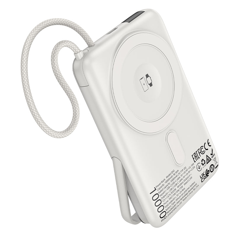 Hoco Q43 10000mAh Magnetic Power Bank - Silver