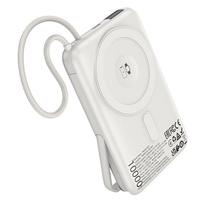 Hoco Q43 10000mAh Magnetic Power Bank - Silver