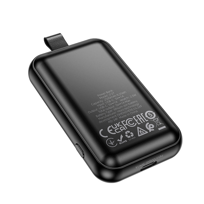 HOCO J137 Power bank with iWatch charger(2500mAh) black