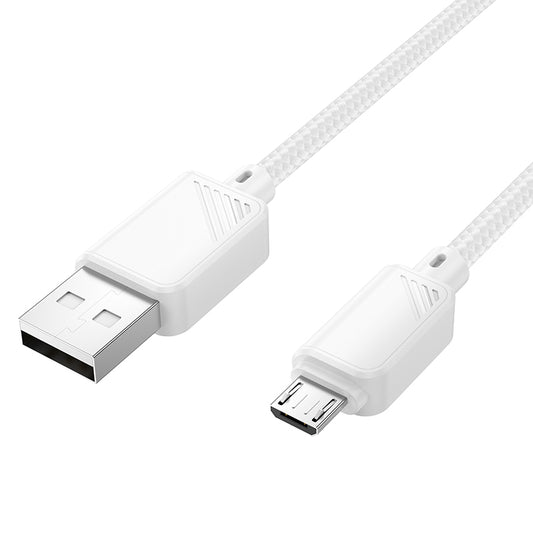 HOCO X113 Beneficio charging data cable Micro white