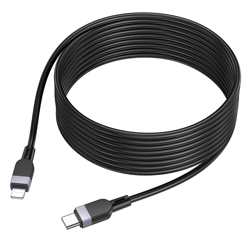 HOCO X109 Energy PD silicone charging data cable iP(L=3M) black