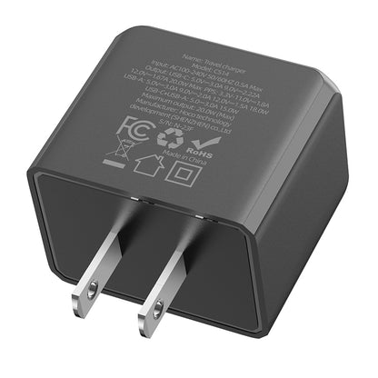 HOCO CS14 Ocean PD20W+QC3.0 charger(US) black
