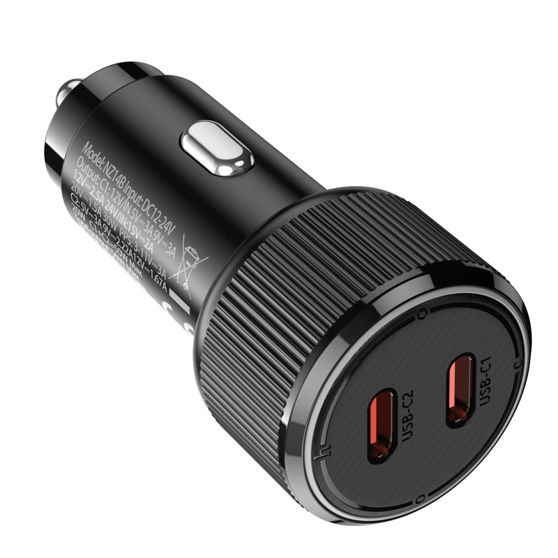 HOCO NZ14B Guerrero PD50W(2C) car charger Black