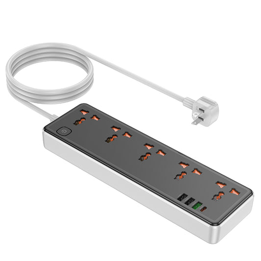 HOCO AC14 Rico 5-position socket(PD30W/1C3A)(US) black