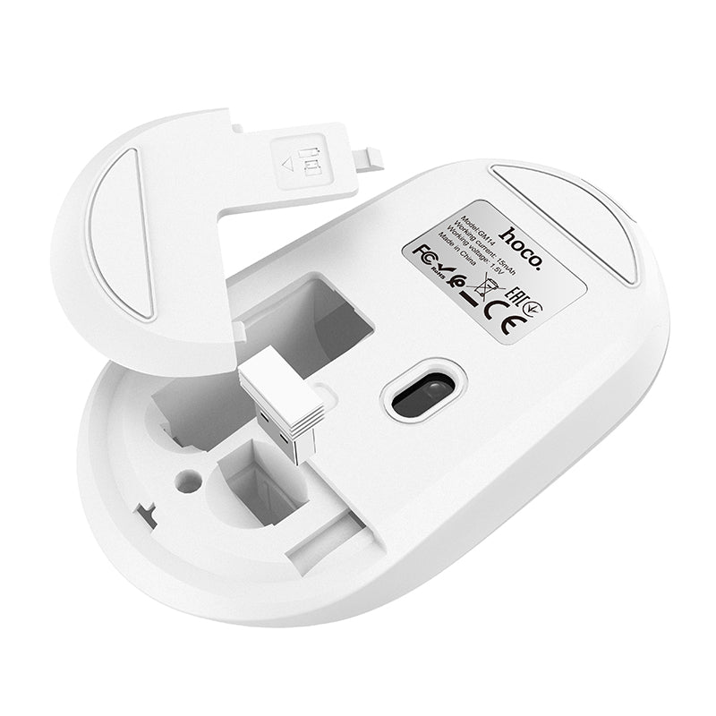 HOCO GM14 Platinum 2.4G business wireless mouse white