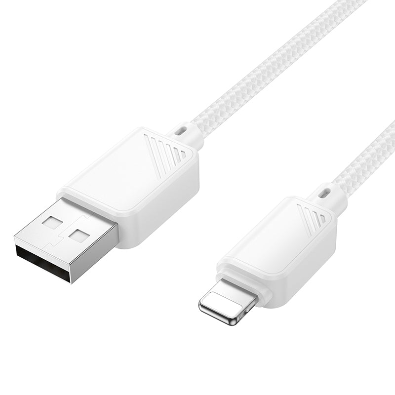 HOCO X113 Beneficio charging data cable iP white