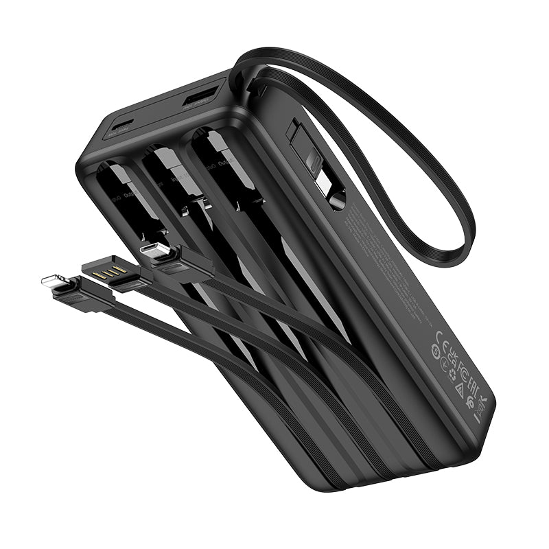 HOCO J146A Night tide power bank with 4 cables(20000mAh) black
