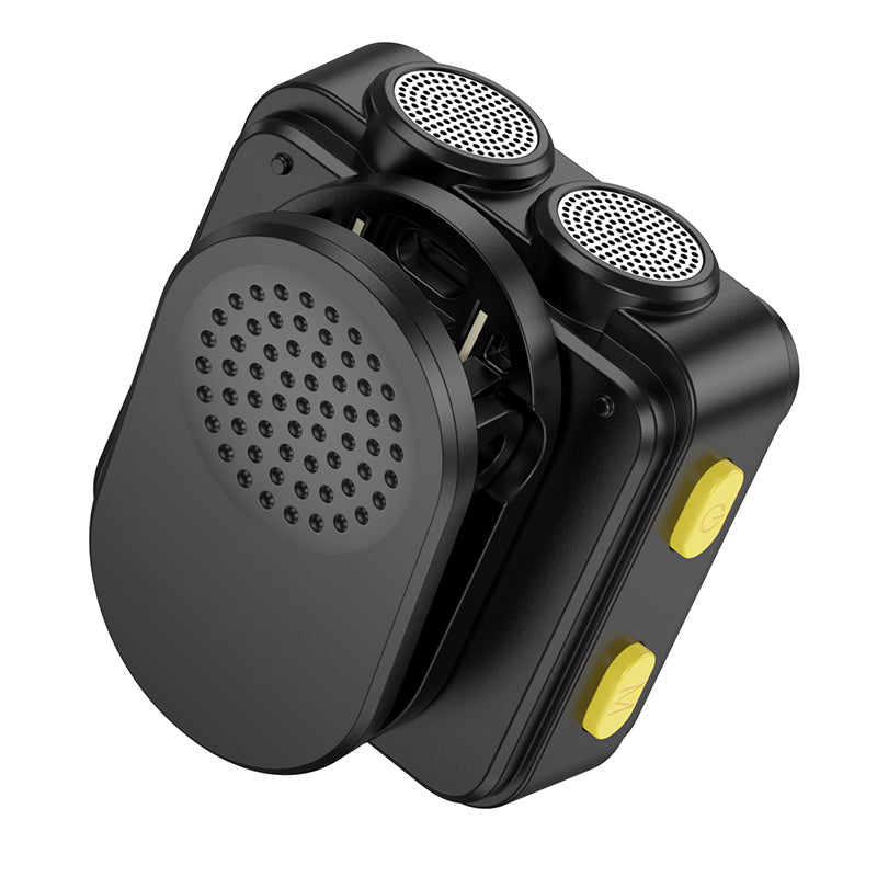 L15 Dual-mic clip-on wireless digital microphone(iP/Type-C)-Black