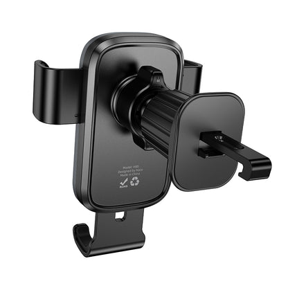 HOCO H80 Vista gravity car holder(air outlet) black metal grey