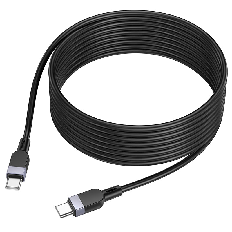 HOCO X109 Energy 60W silicone charging data cable C to C(L=3M) black