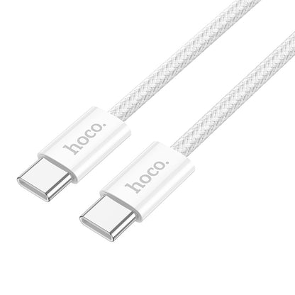 HOCO X104 Source 60W charging data cable Type-C to Type-C(L=1M) white