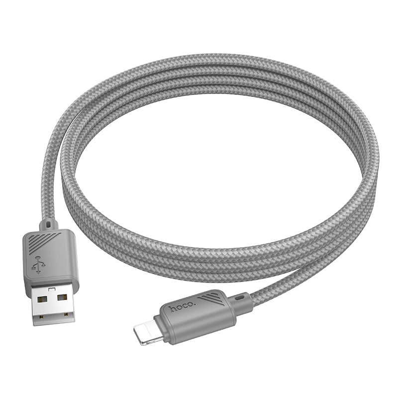 HOCO X113 Beneficio charging data cable iP gray