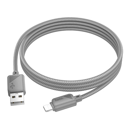 HOCO X113 Beneficio charging data cable iP gray