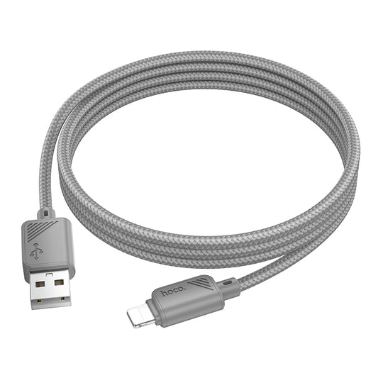 HOCO X113 Beneficio charging data cable iP gray