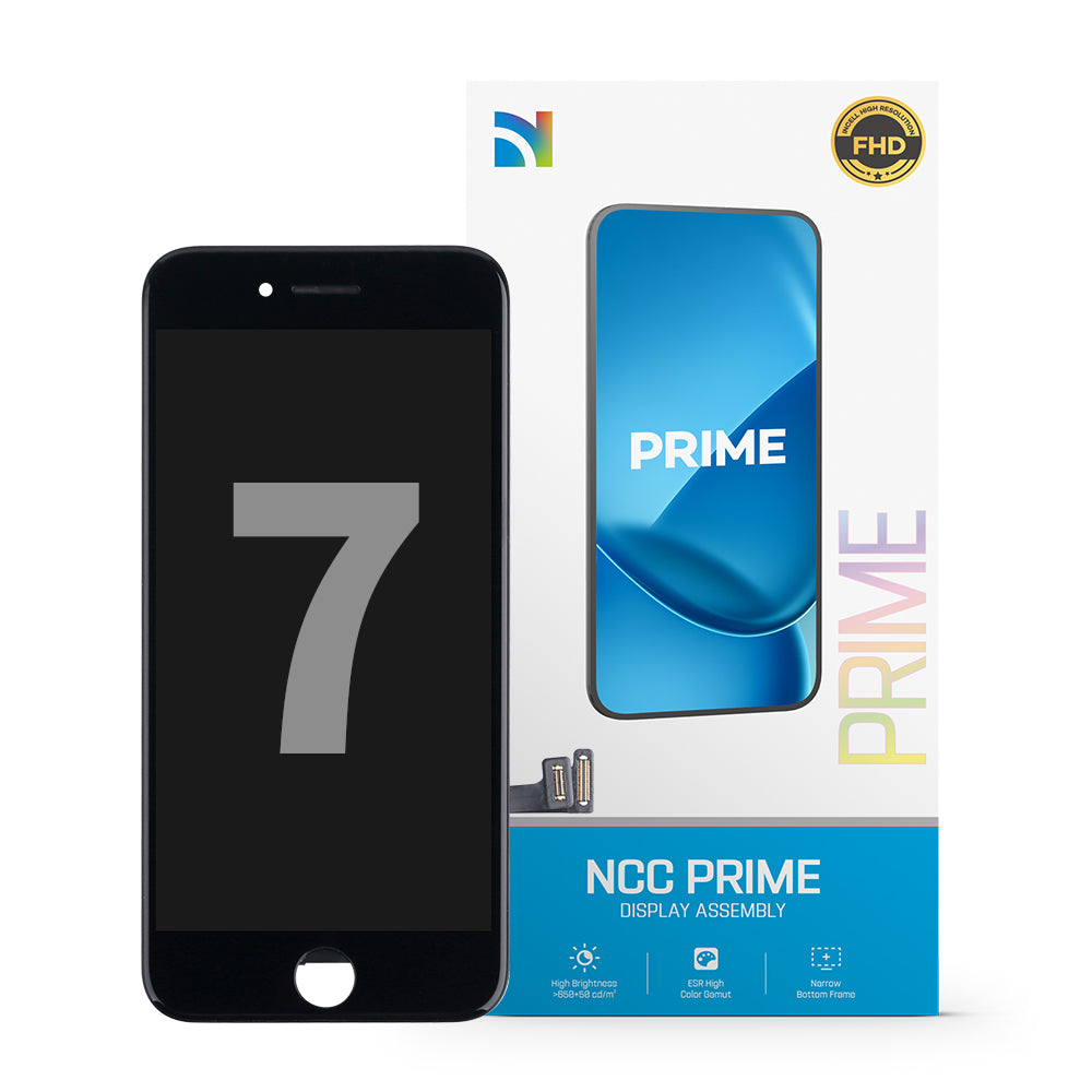 NCC Prime Display With Metal Plate for iPhone 7 Black