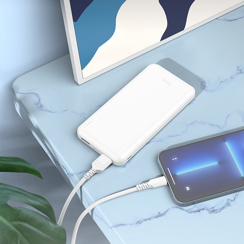 Hoco J100 10000mAh Ultra-Thin Power Bank - Black