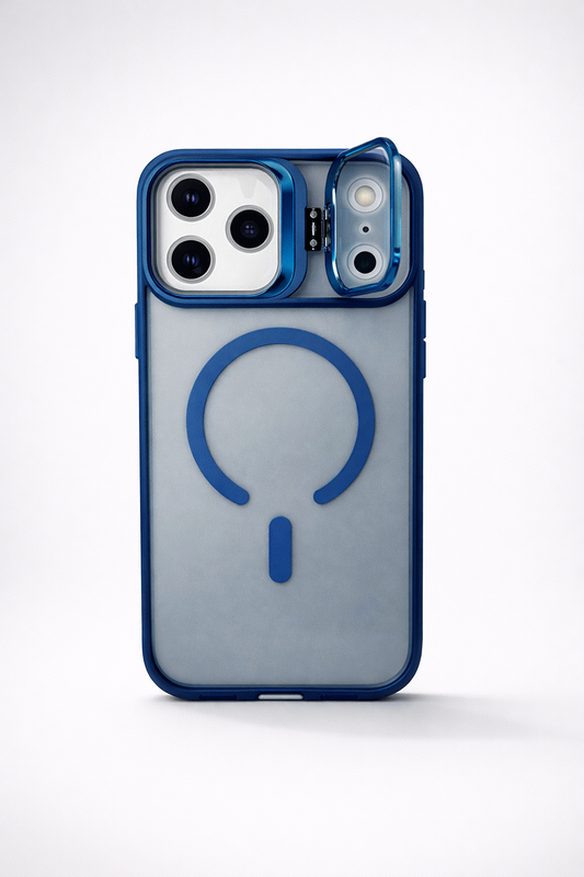 Metal CamStand iPhone 17 Pro Max Case Blue