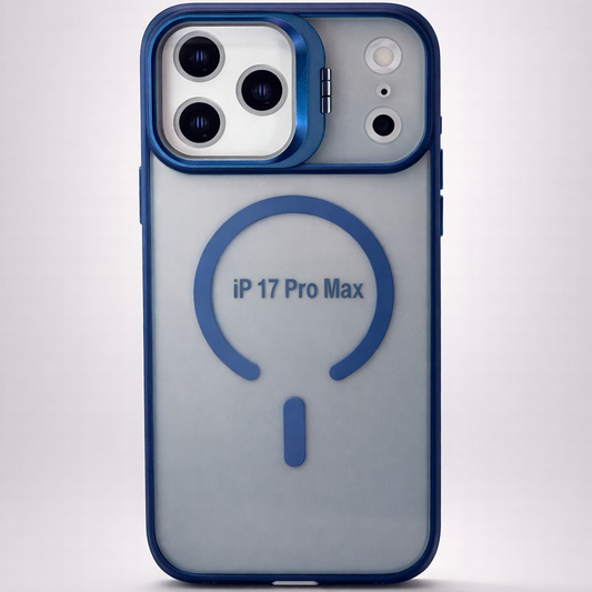 Metal CamStand iPhone 17 Pro Max Case Blue