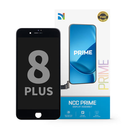 NCC Prime Display Assembly With Metal Plate for iPhone 8 Plus Black-All-in-one frame/ New Packaging