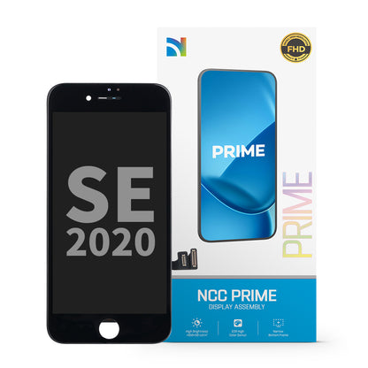 NCC Prime Display Assembly With Metal Plate for iPhone 8/SE 2020 Black-All-in-one frame