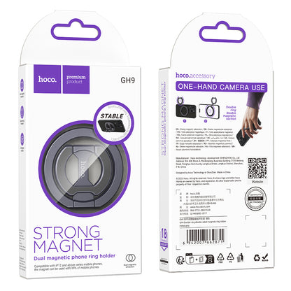 HOCO GH9 Dual Magnetic Phone Ring Holder