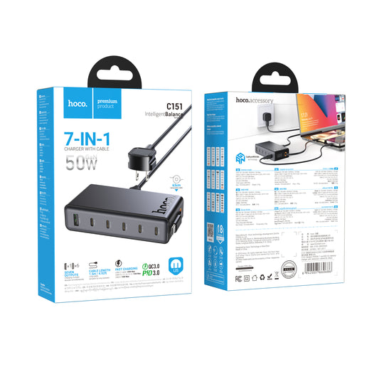 50W Duo Adapter Wall Charger Samsung No Logo Box Black