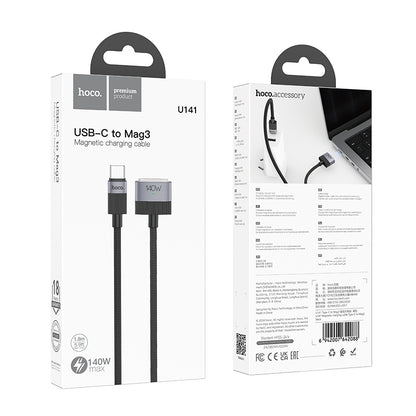HOCO U141 Magnetic charging cable Type-C to Mag3 black