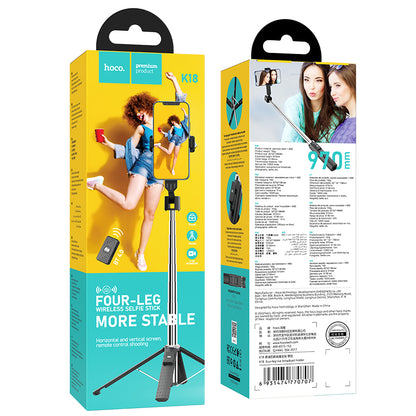 HOCO K18 Wave four-leg live broadcast holder black