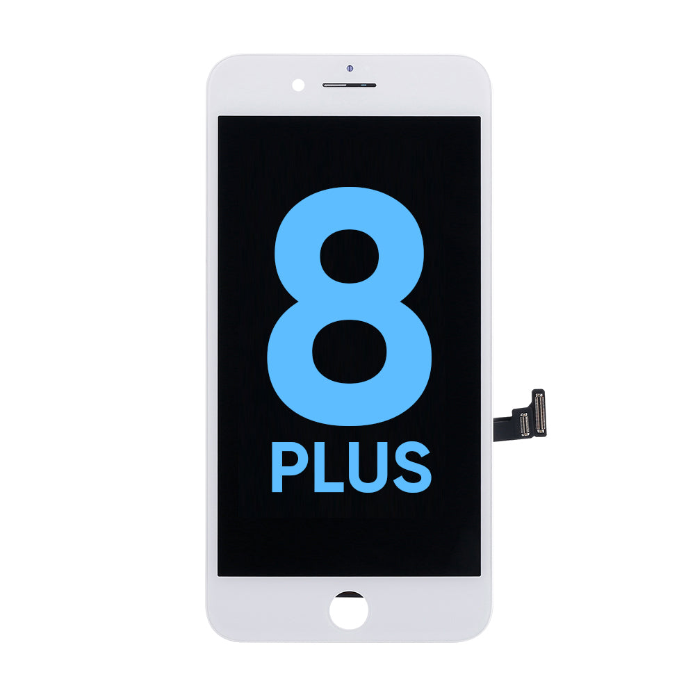 NCC Prime Display Assembly With Metal Plate for iPhone 8 Plus White-All-in-one frame/ New Packaging