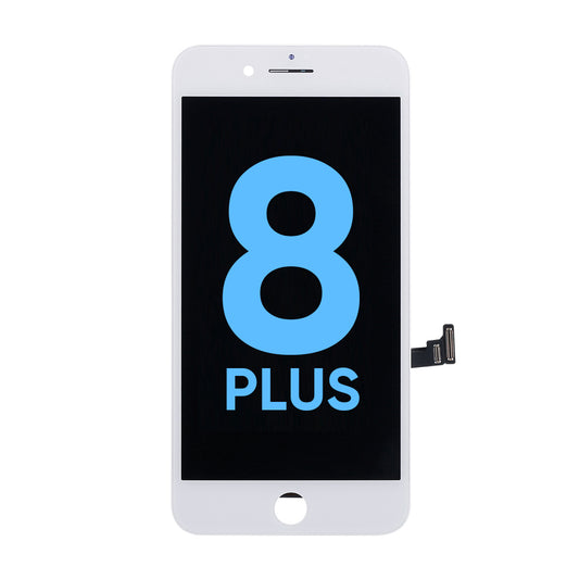 NCC Prime Display Assembly With Metal Plate for iPhone 8 Plus White-All-in-one frame/ New Packaging