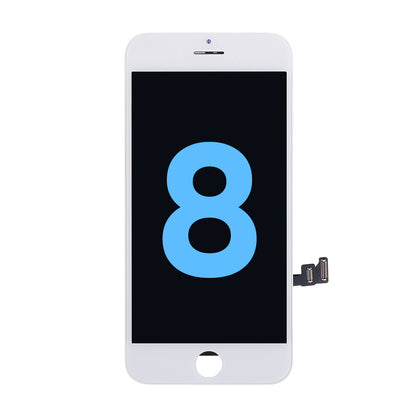 NCC Prime Display Assembly With Metal Plate for iPhone 8/SE 2020 White-All-in-one frame