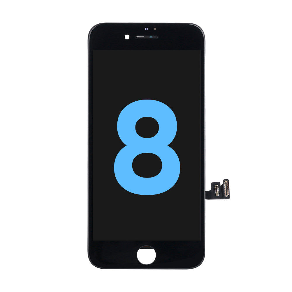 NCC Prime Display Assembly With Metal Plate for iPhone 8 Plus Black-All-in-one frame/ New Packaging
