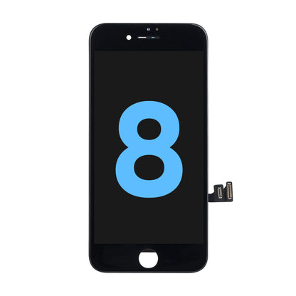 NCC Prime Display Assembly With Metal Plate for iPhone 8 Plus Black-All-in-one frame/ New Packaging