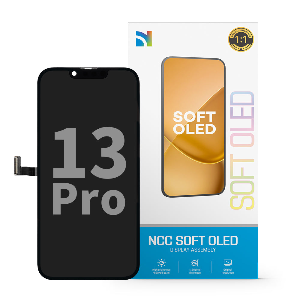 NCC Soft OLED Display Assembly for iPhone 13 Pro 120Hz IC Transplant Black