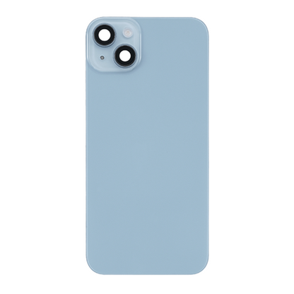 Back Glass iPhone 14 With Flash, Mag Steel Plate, and NFC Flex Pre-installed - Blue