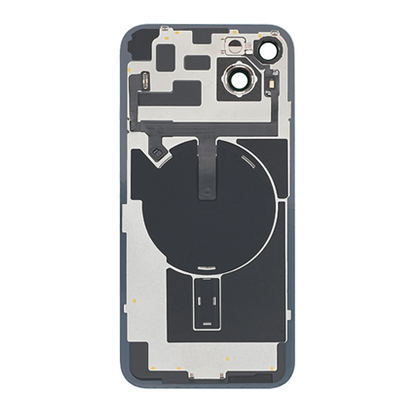 Back Glass iPhone 14 Plus With Flash, Mag Steel Plate, and NFC Flex Pre-installed - Red