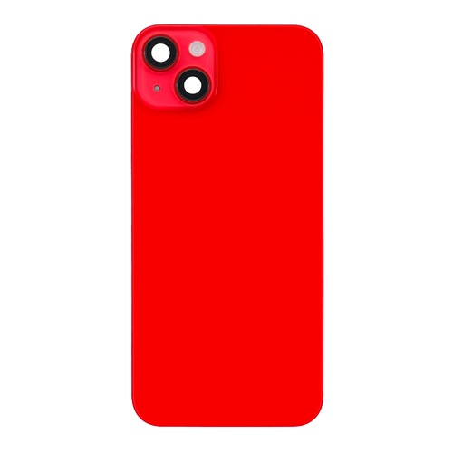 Back Glass iPhone 14 With Flash, Mag Steel Plate, and NFC Flex Pre-installed - Red