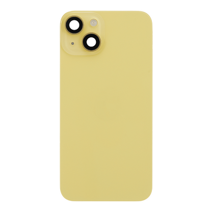 Back Glass iPhone 14 Plus With Flash, Mag Steel Plate, and NFC Flex Pre-installed - Yellow