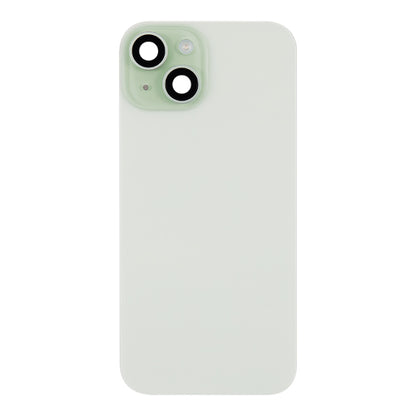 Back Glass iPhone 15 Plus With Flash, Mag Steel Plate, and NFC Flex Pre-installed - Green