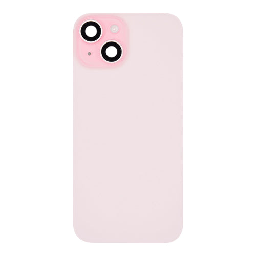 Back Glass iPhone 15 Plus With Flash, Mag Steel Plate, and NFC Flex Pre-installed - Pink