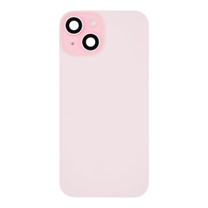 Back Glass iPhone 15 Plus With Flash, Mag Steel Plate, and NFC Flex Pre-installed - Pink